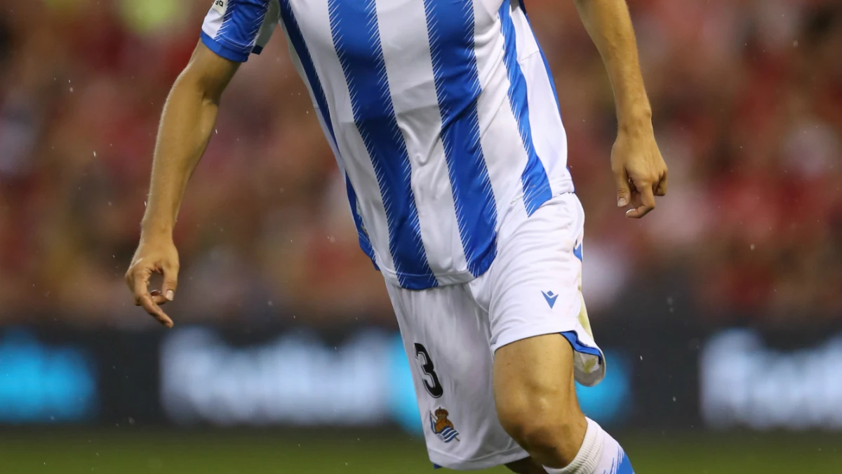 Diego Llorente, con la Real Sociedad