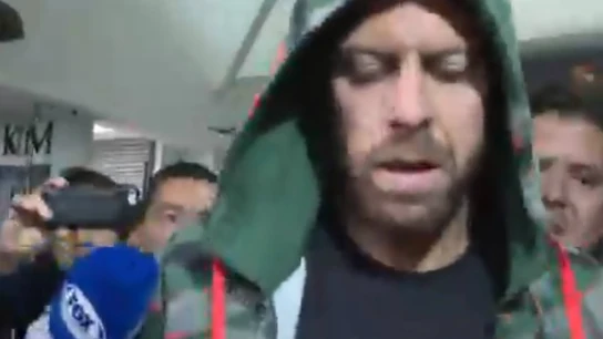 Menez, al irse de México Menez, al irse de México