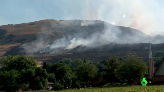 Incendio en Salt Lake City, Utah, Estados Unidos Incendio en Salt Lake City, Utah, Estados Unidos.