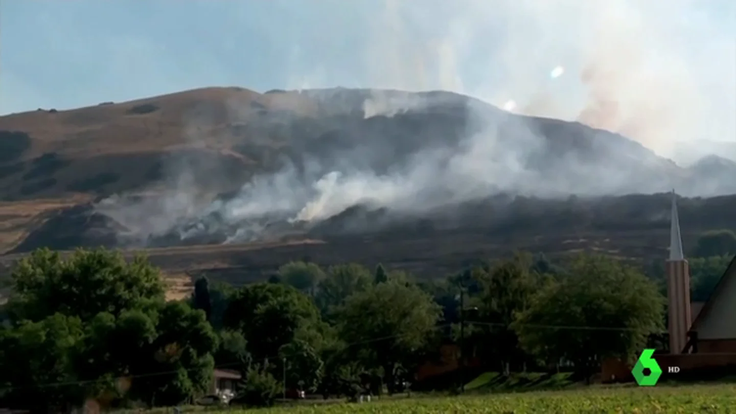 Incendio en Salt Lake City, Utah, Estados Unidos Incendio en Salt Lake City, Utah, Estados Unidos.