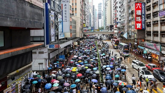 Nueva marcha masiva en Hong Kong Nueva marcha masiva en Hong Kong.