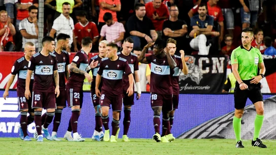 El Celta celebra un gol El Celta celebra un gol