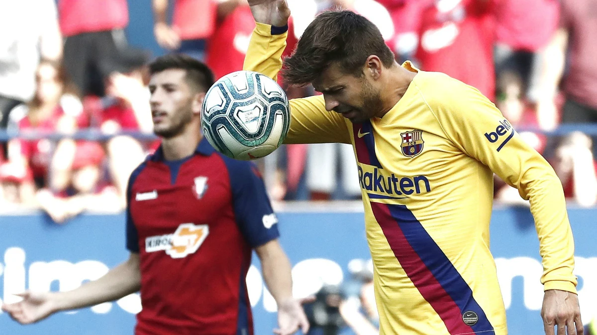 Gerard Piqué, ante Osasuna