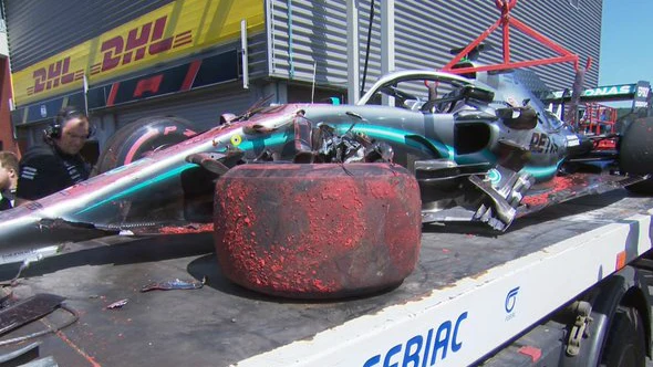 El Mercedes de Lewis Hamilton