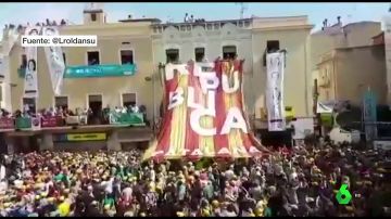 Ciudadanos acusa al PSC de permitir pancartas independentistas en Villafranca del Panadés