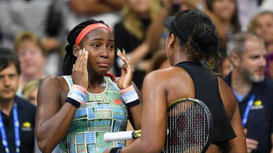 Coco Gauff, con Naomi Osaka Coco Gauff, con Naomi Osaka