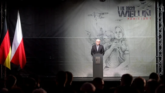 El presidente alemán pide perdón a Polonia en el aniversario de la II Guerra El presidente alemán pide perdón a Polonia en el aniversario de la II Guerra.