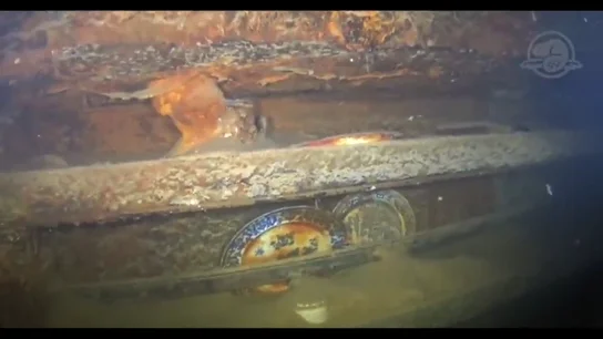 Restos del HMS Terror en el fondo del Ártico Restos del HMS Terror en el fondo del Ártico.