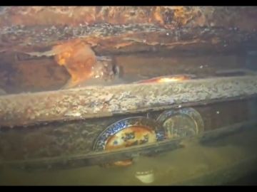 Restos del HMS Terror en el fondo del Ártico