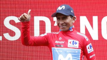 Nairo Quintana, maillot rojo de la Vuelta