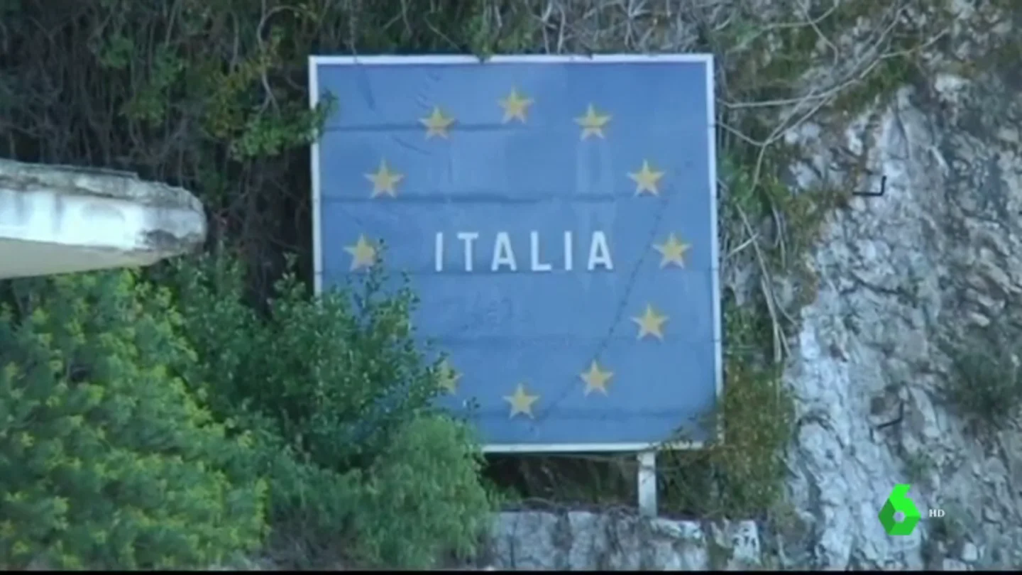 Frontera entre Italia y Francia Frontera entre Italia y Francia.