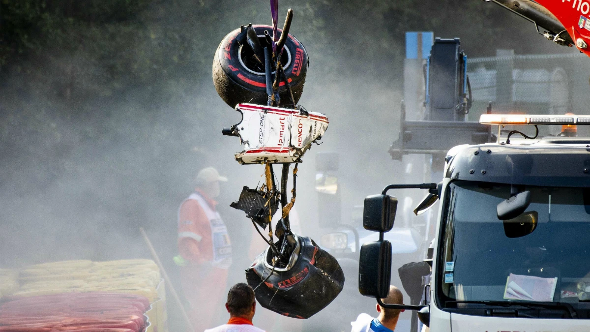 El accidente de F2 en el GP de Bélgica