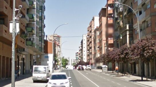 La calle en la que ocurrieron los hechos, en Lleida