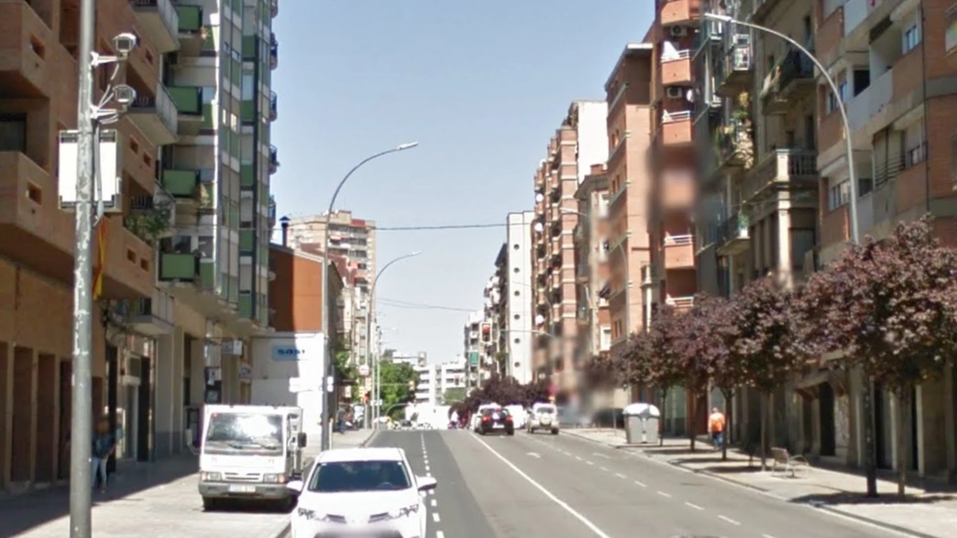 La calle en la que ocurrieron los hechos, en Lleida