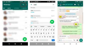 Cómo buscar un texto o palabra en todos los chats de WhatsApp a la vez
