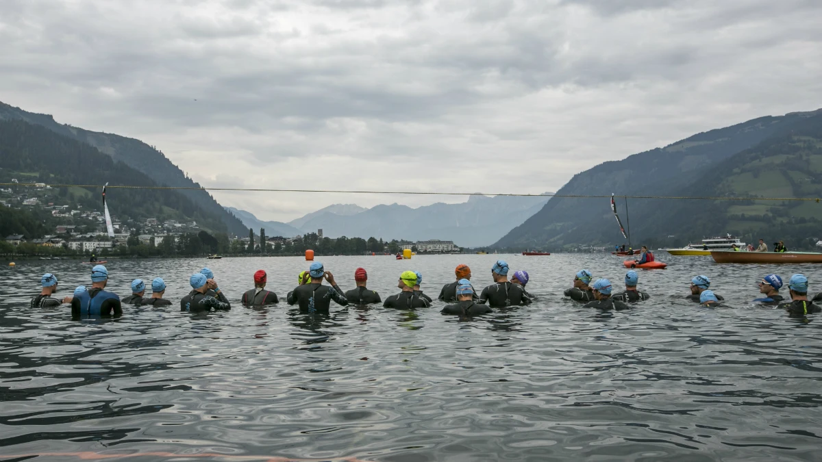 Imagen de archivo de un triatlón