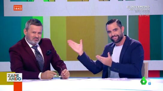 As&iacute; ha sido el reencuentro en Zapeando entre dos "viejos camaradas" como Dani Mateo y Miki Nadal