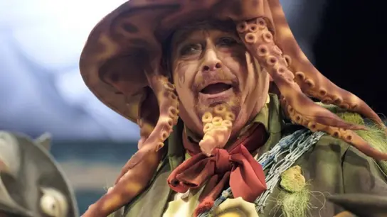 Manolo Santander, durante una actuación con la chirigota en el Carnaval de Cádiz MUERE MANOLO SANTANDER