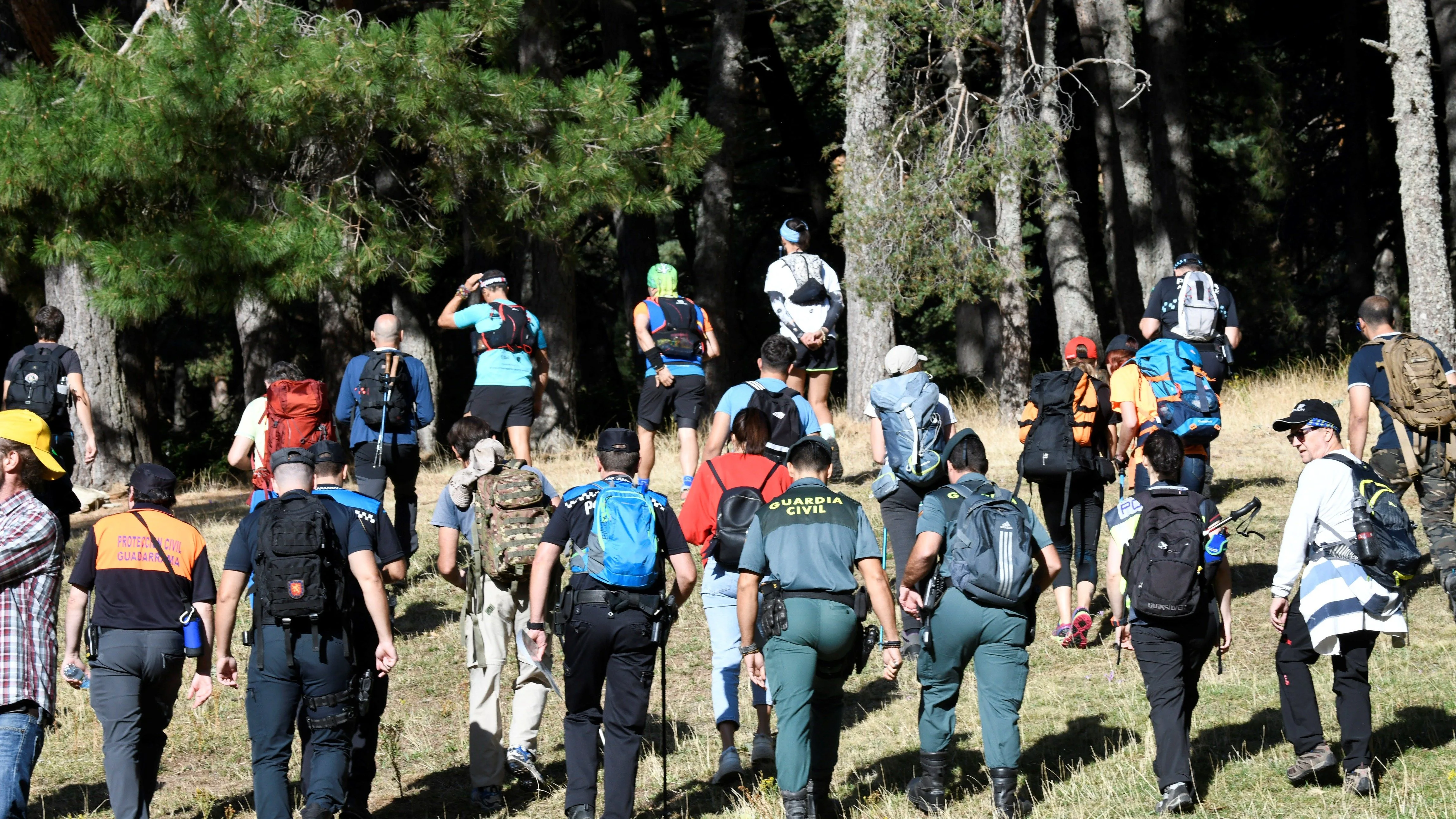 El dispositivo de búsqueda de laexesquiadora española Blanca Fernández Ochoa en Cercedilla, Madrid