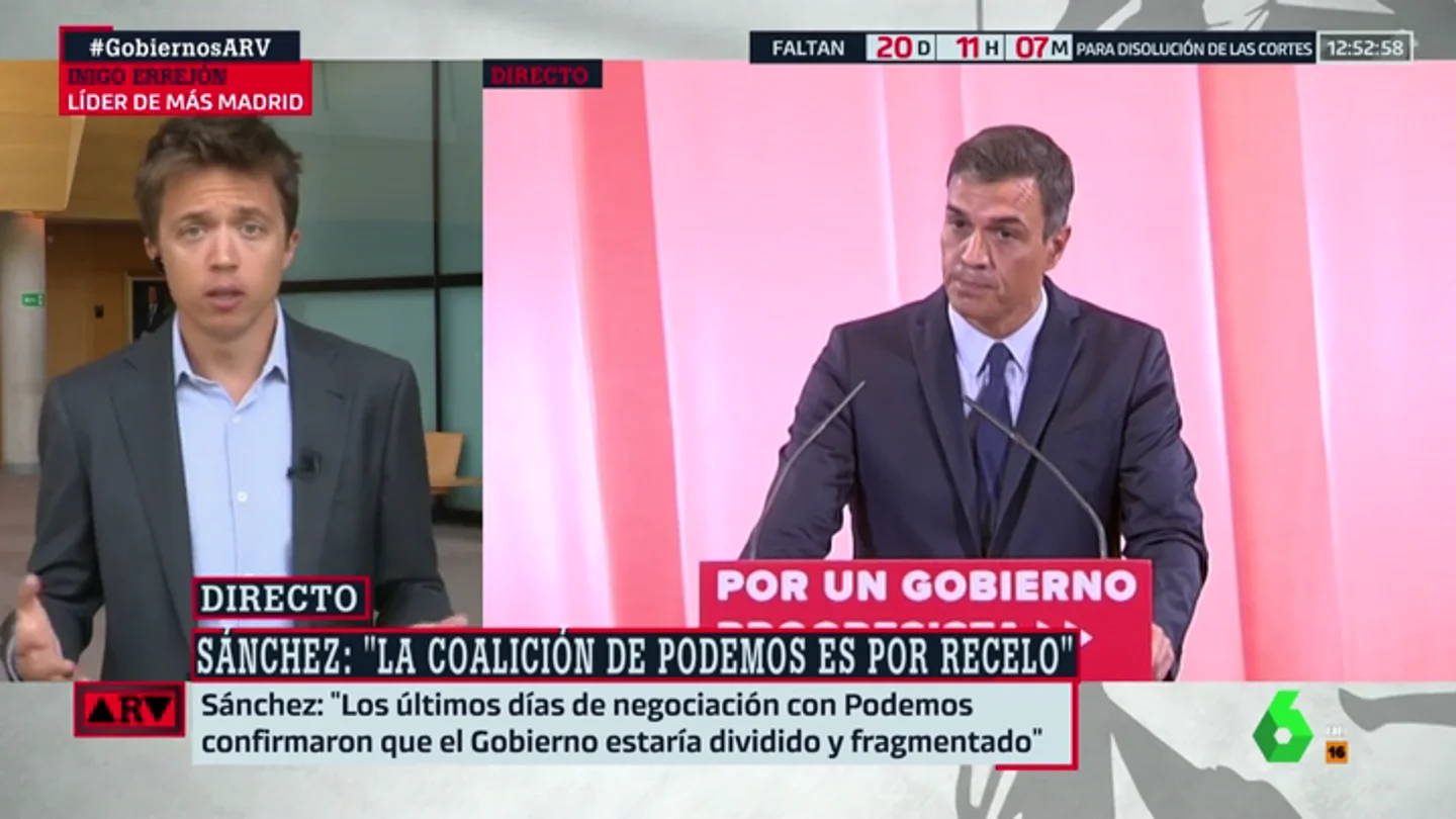 Íñigo Errejón en Al Rojo Vivo Íñigo Errejón en Al Rojo Vivo