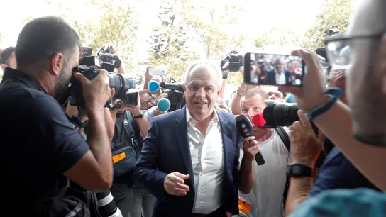 Javier Aguirre, a su llegada a los juzgados Javier Aguirre, a su llegada a los juzgados