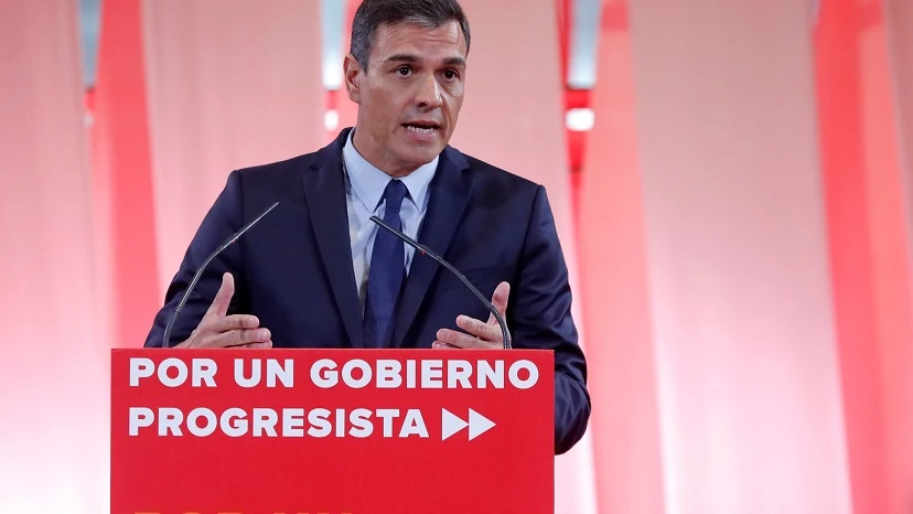 El presidente del Gobierno en funciones, Pedro Sánchez