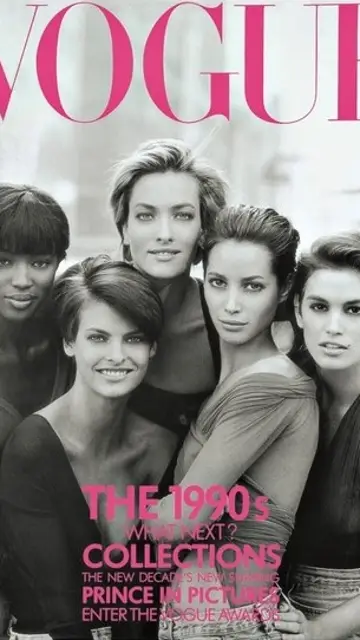 Portada de 'Vogue Reino Unido', enero de 1990 Portada de 'Vogue Reino Unido', enero de 1990