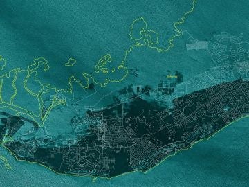 Gran Bahama desde el espacio, tras el paso del huracán Dorian Gran Bahama desde el espacio, tras el paso del huracán Dorian