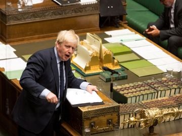 Boris Johnson en el Parlamento británico Boris Johnson en el Parlamento británico