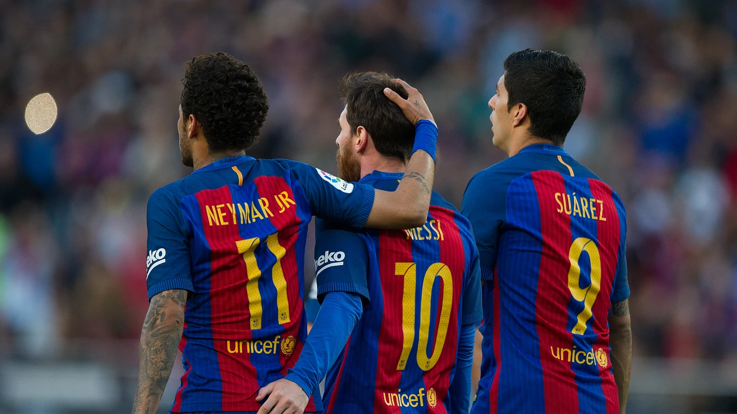 Neymar, Leo Messi y Luis Suárez, en el FC Barcelona Neymar, Leo Messi y Luis Suárez, en el FC Barcelona