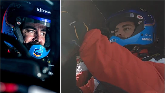 Fernando Alonso, durante su test en Polonia Fernando Alonso, durante su test en Polonia