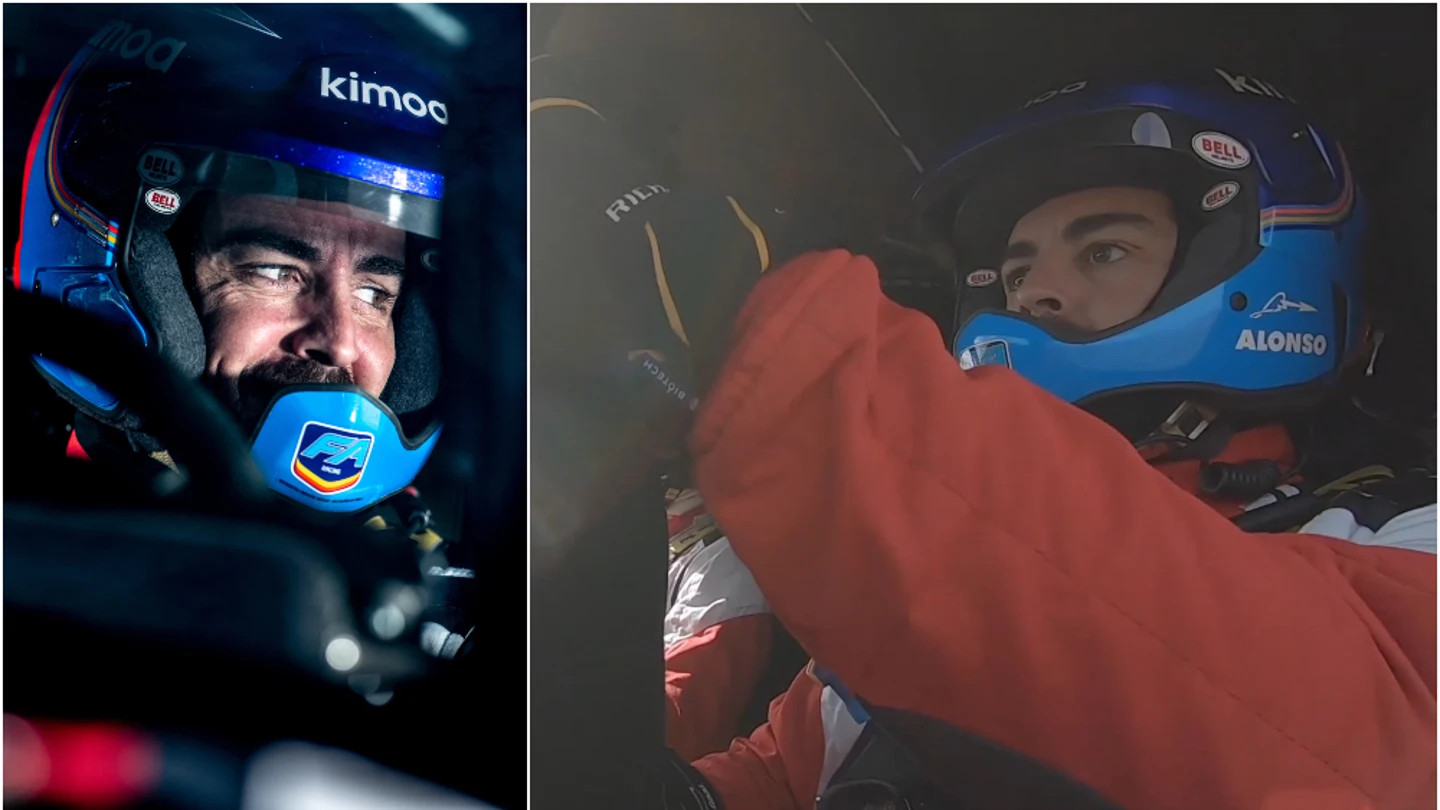Fernando Alonso, durante su test en Polonia Fernando Alonso, durante su test en Polonia