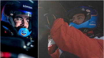 Fernando Alonso, durante su test en Polonia