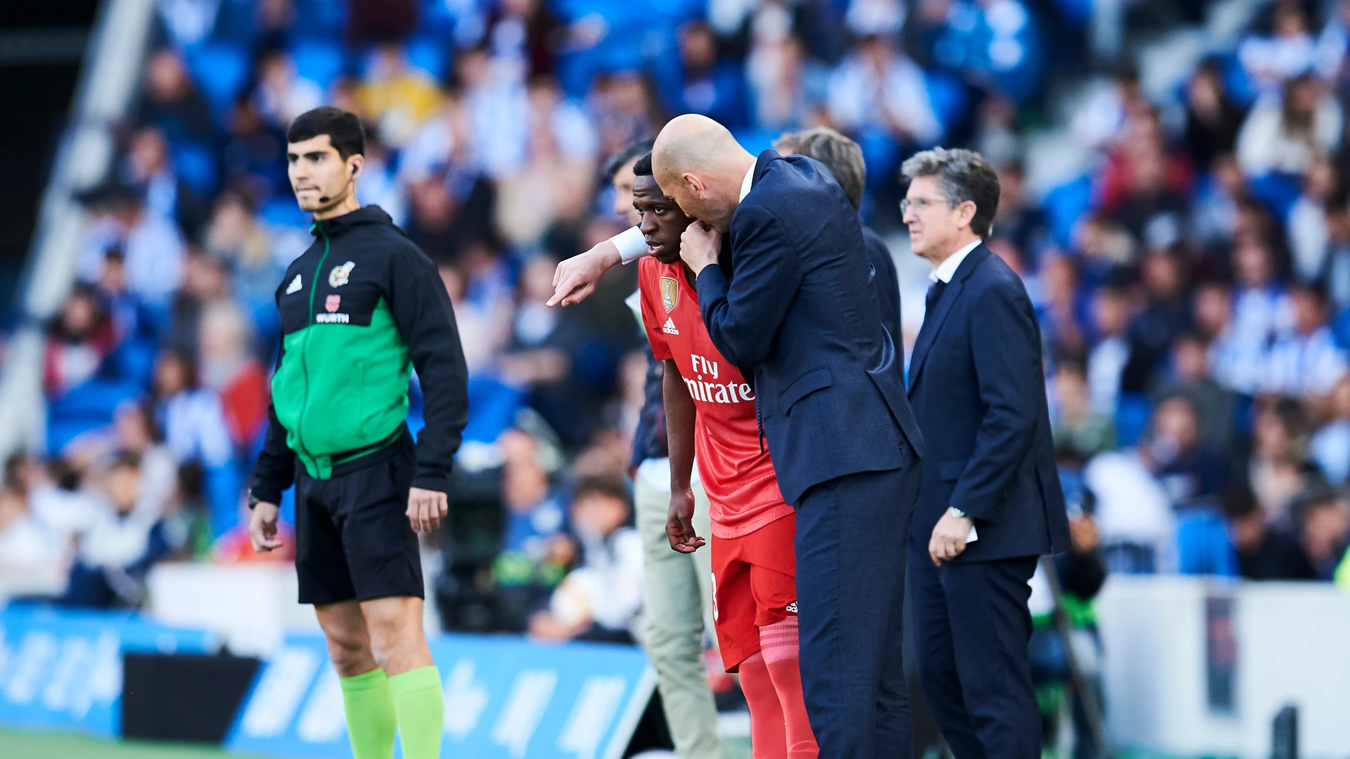 Zidane habla con Vinicius