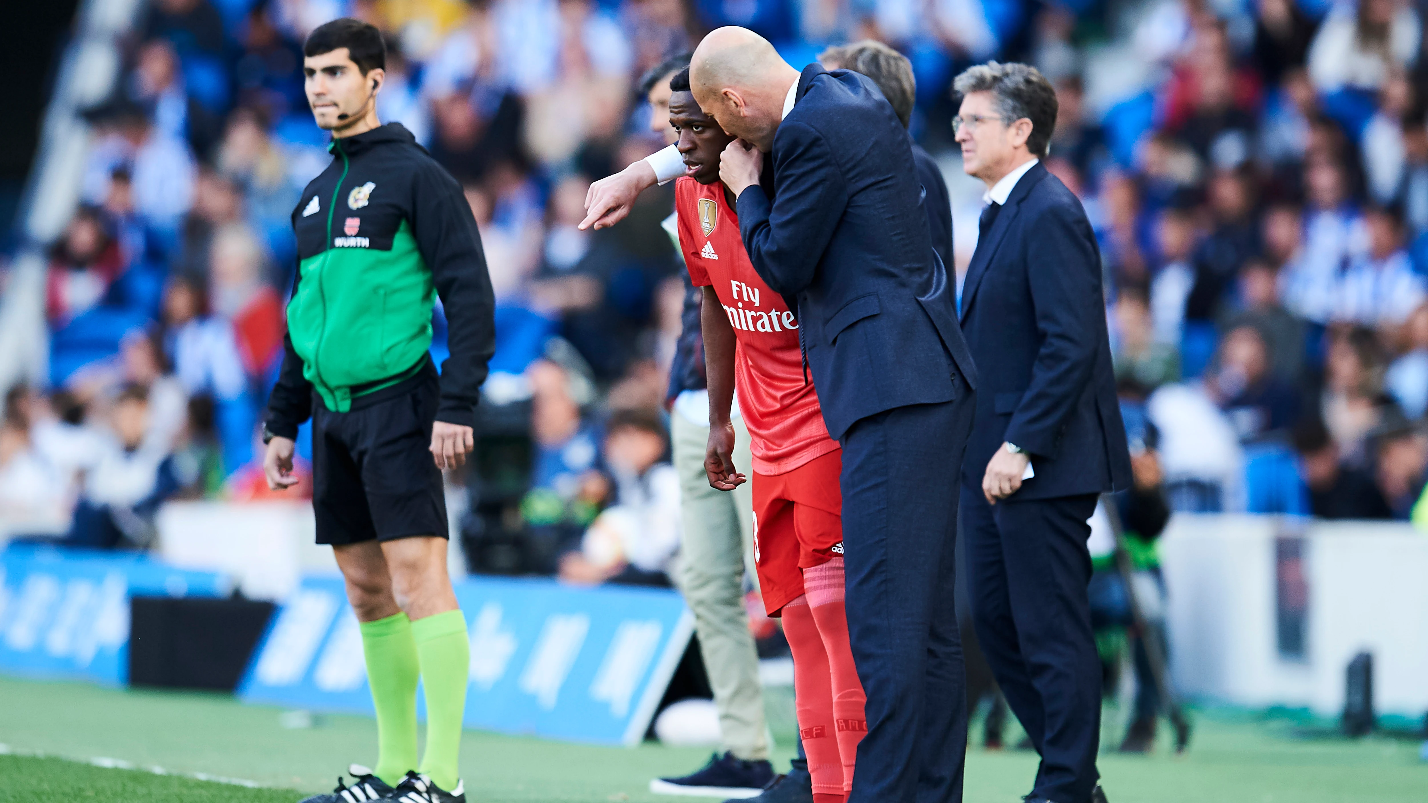 Zidane habla con Vinicius