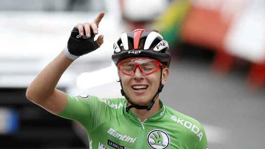Pogacar, tras ganar una etapa de la Vuelta Pogacar, tras ganar una etapa de la Vuelta
