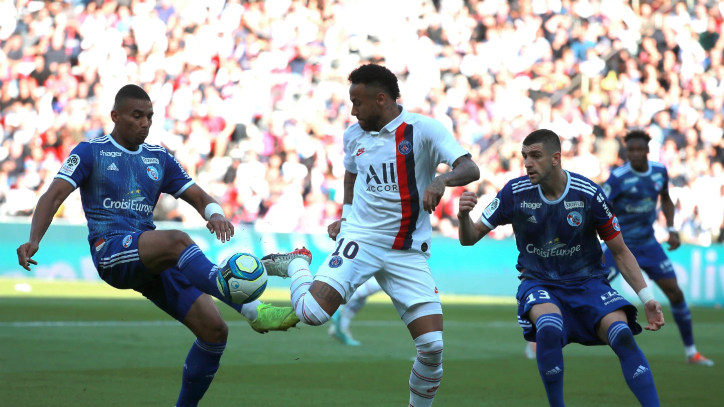 Neymar, ante el Estrasburgo Neymar, ante el Estrasburgo