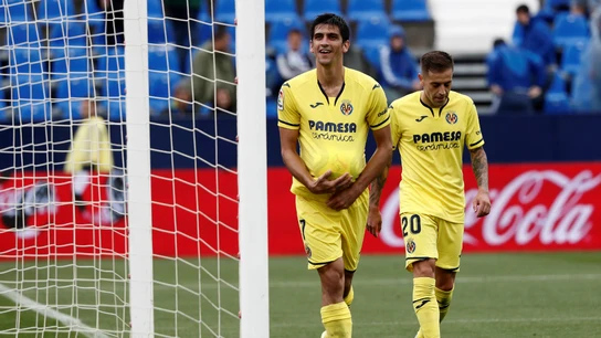 Gerard Moreno celebra un gol Gerard Moreno celebra un gol