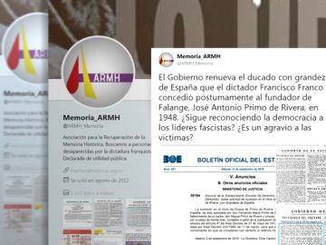 La Asociación para la Recuperación de la Memoria Histórica denuncia la renovación del ducado de Primo de Rivera La Asociación para la Recuperación de la Memoria Histórica denuncia la renovación del ducado de Primo de Rivera