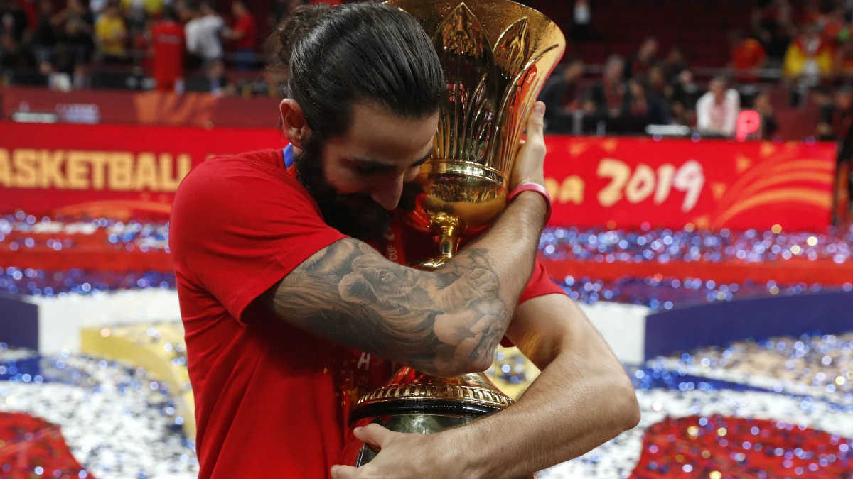 Ricky Rubio, con el Mundial de baloncesto