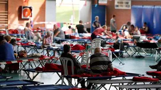 Desalojados de un camping de Crevillent Desalojados de un camping de Crevillent