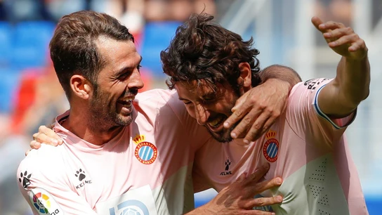 Granero celebra un gol del Espanyol Granero celebra un gol del Espanyol
