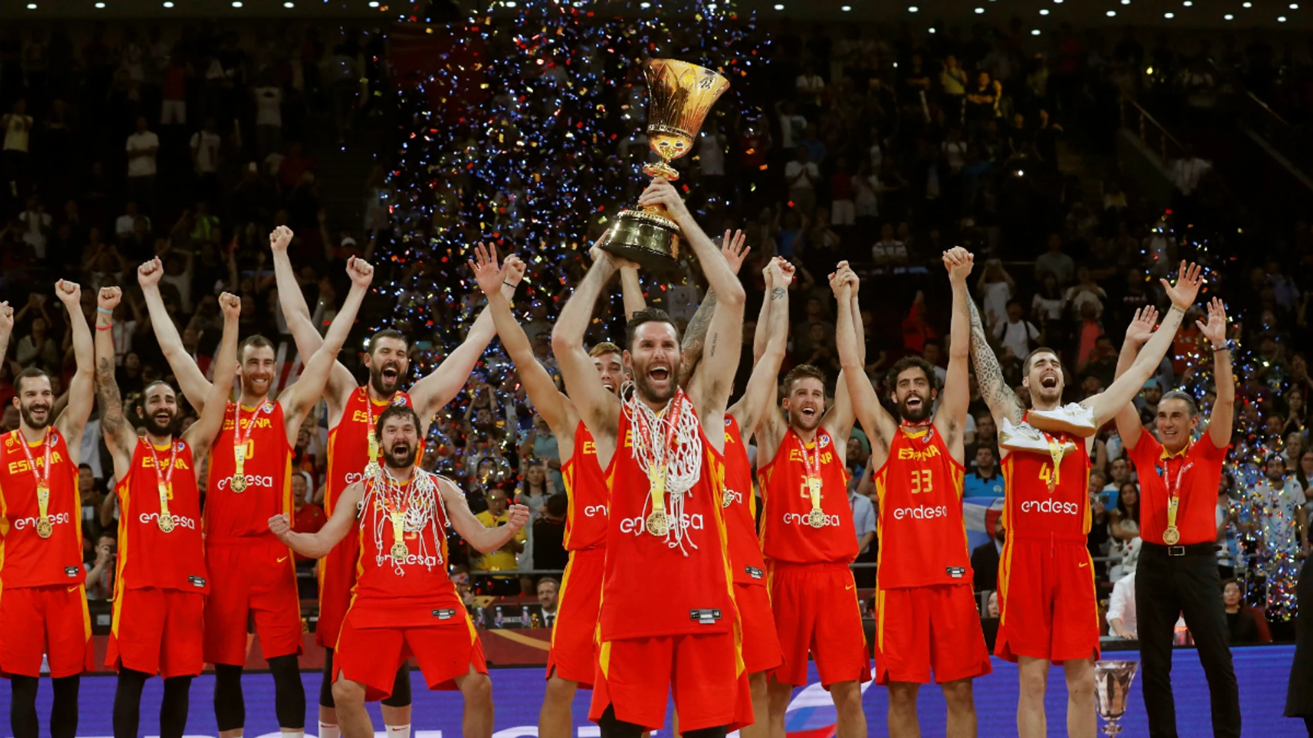 España, del de baloncesto tras ganar a en Pekín