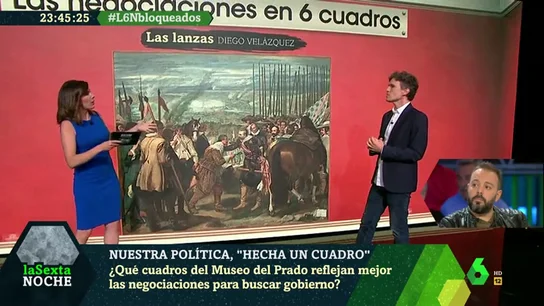 Imagen del cuadro de Las Lanzas en laSexta Noche Imagen del cuadro de Las Lanzas en laSexta Noche