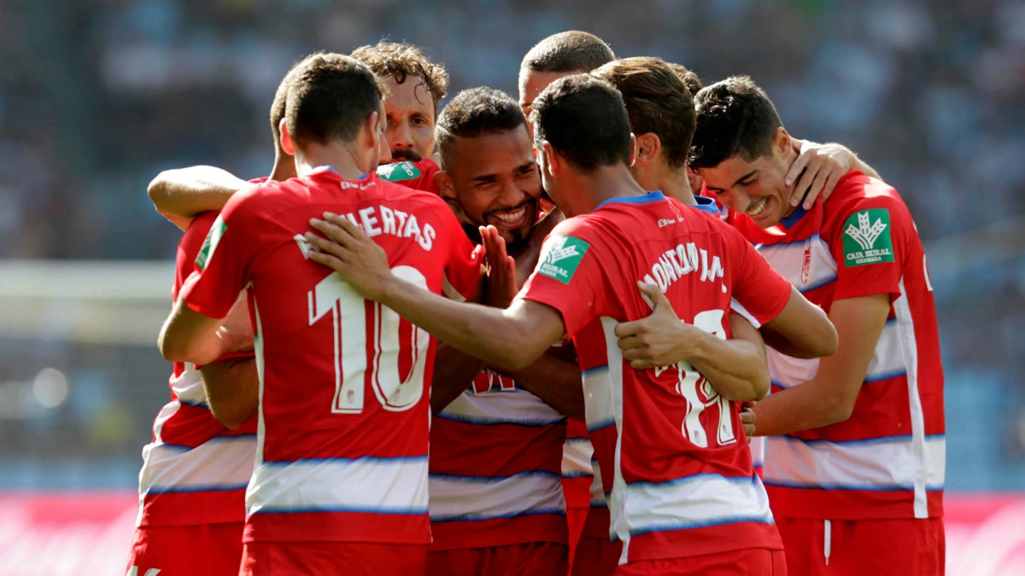 El Granada celebra un gol El Granada celebra un gol