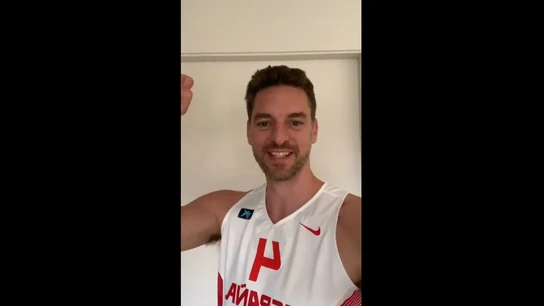 Pau Gasol felicita a la Selección Pau Gasol felicita a la Selección