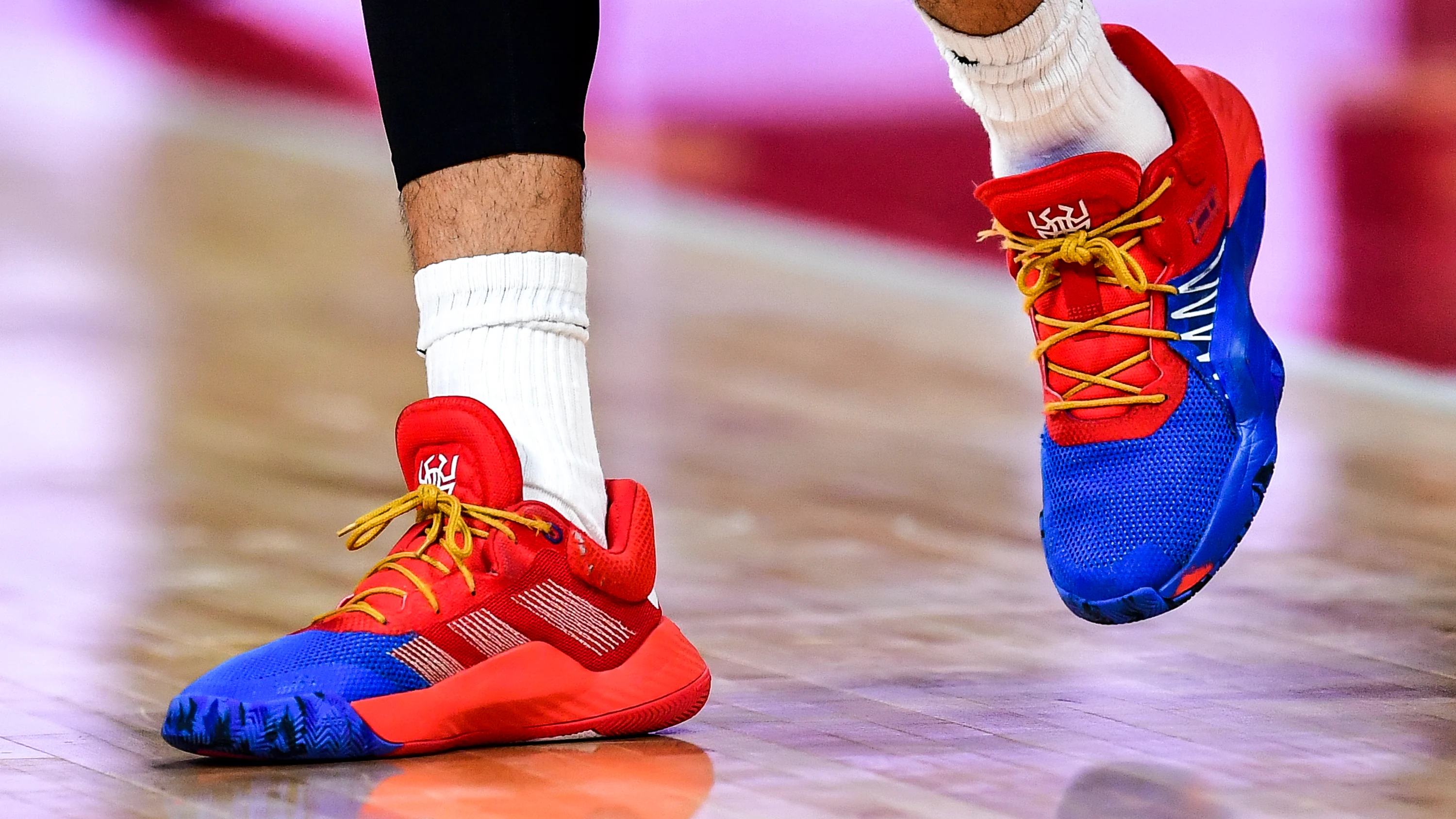 Las zapatillas de Ricky Rubio durante la final del Mundial