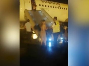 Imágenes del aterrizaje forzoso en el aeropuerto de El Prat-Barcelona Imágenes del aterrizaje forzoso en el aeropuerto de El Prat-Barcelona