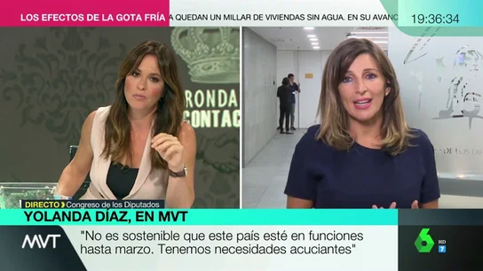 Yolanda Díaz: "Sánchez ha dado un portazo al diálogo. El verbo que mejor conjuga es 'rechazar'" Yolanda Díaz: "Sánchez ha dado un portazo al diálogo. El verbo que mejor conjuga es 'rechazar'"