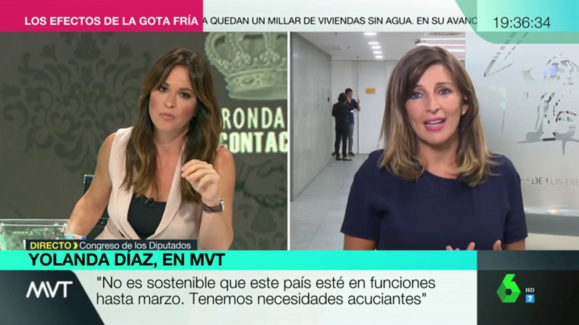 Yolanda Díaz: "Sánchez ha dado un portazo al diálogo. El verbo que mejor conjuga es 'rechazar'"